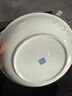 錦秋堂景德鎮陶瓷器 58頭釉下彩家用碗碟餐具套裝 玲瓏白瓷喬遷禮物禮盒 6-10人位|洗碗機可用 58件套 曬單實拍圖