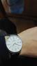 依波（EBOHR）手表男 大師系列白面牛皮帶石英男表生日節日禮物送男友36070138 曬單實(shí)拍圖
