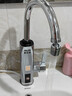 奧克斯（AUX）電熱水龍頭熱水器加熱水龍頭快速熱水變頻恒溫廚房下進(jìn)水 【大屏數顯】電鍍銀+漏保插頭+萬(wàn)向噴頭 曬單實(shí)拍圖
