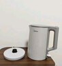 美的（Midea）電熱水壺燒水壺家用養生自動(dòng)斷電沖奶一體恒溫壺食品304不銹鋼1500W速熱1.5升大容量 SH15X301 曬單實(shí)拍圖