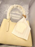 百麗女包吐司手提菜籃子包送禮荔枝紋牛皮手提托特包X7162CX4 米色 曬單實(shí)拍圖