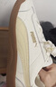 彪馬（PUMA）德訓鞋|黑色薄底鞋T頭鞋男女新款春季休閑板鞋CLUB389406 米白色-砂陶棕-19 37 【尺碼偏小】 曬單實(shí)拍圖