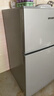 HYUNDAI（韓國現代）小冰箱迷你小型家用冷藏冷凍宿舍出租房辦公室雙開(kāi)門(mén)二門(mén)電冰箱節能省電 68L銀【店鋪爆款+節能省電】 曬單實(shí)拍圖