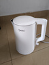 美的（Midea）電水壺熱水壺 大容量家用燒水壺泡茶0涂層 雙層防燙自動(dòng)斷電 不銹鋼無(wú)縫內膽 大功率快速燒水沸騰 1.5L 【一鍵開(kāi)蓋I無(wú)縫內膽】 曬單實(shí)拍圖