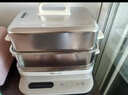 小熊（Bear）聚能蒸電蒸鍋 燉蒸煮一體自動(dòng)斷電全鋼0涂層3層蒸鍋 24L不銹鋼大容量多功能鍋 DZG-BB3W1 曬單實(shí)拍圖