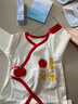貝瑞加（Babyprints）新生兒連體衣初生寶寶純棉哈衣喜慶滿(mǎn)月服嬰兒四季衣服 喜樂(lè )52 曬單實(shí)拍圖