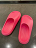 樸西拖鞋女款室內家居抗皺浴室洗澡防滑不臭腳軟底踩屎感情侶大碼涼拖 樹(shù)莓紅 37-38 曬單實(shí)拍圖