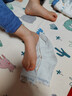 全棉時(shí)代兒童襪子7A抗菌嬰幼兒寶寶純棉中筒襪 藍白藍 16-18cm 曬單實(shí)拍圖