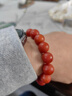 石玥珠寶奢藏級保山南紅瑪瑙手串本命年轉運珠手鏈男女士款禮物 水晶瑪瑙 曬單實(shí)拍圖