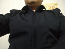 【春秋新款】2026新款秋季翻領(lǐng)男純色夾克休閑夾行政商務(wù)寬松 藏青色【拉鏈款】 4XL 建議175-190斤 曬單實(shí)拍圖