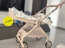 丸丫T9嬰兒推車(chē)雙向輕便可坐可躺折疊四輪避震新生兒高景觀(guān)香檳金 曬單實(shí)拍圖