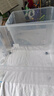 禧天龍塑料衣物收納箱玩具整理箱車(chē)載儲物箱55L 透明 3個(gè)裝 帶輪 曬單實(shí)拍圖