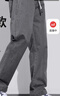 JEEP SPIRIT吉普純棉休閑褲男春夏季寬松直筒褲子男工裝闊腿褲 灰色 2XL 曬單實(shí)拍圖