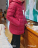 雪中飛90鴨絨輕薄款羽絨服女士可脫卸帽中老年媽媽裝秋冬保暖外套170 曬單實(shí)拍圖
