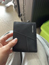 banyanu新款頭層牛皮高檔復古磨砂真皮短款錢(qián)包男多卡位駕駛證一體錢(qián)夾男 黑色（頭層牛皮-防盜刷） 曬單實(shí)拍圖