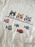 棉致純棉仿刺繡貓咪印花短袖t恤女夏季新款寬松重磅半袖衣服打底衫 C23白灰色【高品質(zhì)】 L 100-120斤 曬單實(shí)拍圖