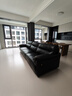 芝華仕（CHEERS）半青皮都市真皮藝沙發(fā)客廳2026新款小戶(hù)型直排芝華士3095黑3.05m 曬單實(shí)拍圖