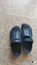 卡駱馳（CROCS）貝雅卡駱班洞洞鞋輕便耐磨一腳蹬休閑鞋女鞋時(shí)尚沙灘鞋|205089 黑色/白色-066 43 (270mm) 曬單實(shí)拍圖