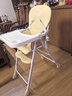 友彩可折疊寶寶餐椅酒店多功能商用吃飯座椅嬰兒家用飯店兒童餐桌椅子 卡其-可折疊-高低可調+舒適軟墊+單餐盤(pán)【發(fā)申通速遞】 曬單實(shí)拍圖