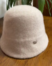 玖慕（JIUMU）純羊毛保暖漁夫帽秋冬季顯臉小盆帽優(yōu)雅禮帽冬帽防風(fēng)防寒帽子女 曬單實(shí)拍圖