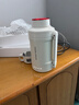 摩飛電器（Morphyrichards）電熱水壺便攜式燒水壺旅行熱水壺燒水杯真空保溫壺不銹鋼保溫瓶大容量戶(hù)外 MR6061 1L 椰奶白 曬單實(shí)拍圖