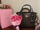 蔻馳（COACH）【品牌直供】女士MOLLIE中號斜挎頭提托特包CV965禮物 曬單實(shí)拍圖