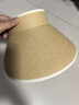 蕉下（beneunder）防曬帽子女草帽遮陽(yáng)帽防紫外線(xiàn)全臉遮陽(yáng)太陽(yáng)帽空頂帽UL569卡其 曬單實(shí)拍圖