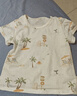 童泰（TONGTAI）寶寶短袖套裝夏季純棉嬰兒上衣兒童內衣男女童短褲提花橘色100cm 曬單實(shí)拍圖