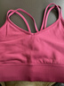 凡圣瑜伽背心美背運動(dòng)文胸內衣健身吊帶女美拉德帶胸墊瑜伽內衣服FC11115 【可拆卸胸墊】梅洛紅 L 曬單實(shí)拍圖