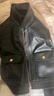 太平鳥(niǎo)女裝短外套PU皮衣女秋裝時(shí)尚高級感翻領(lǐng)曠野美拉德 黑色2 M  曬單實(shí)拍圖