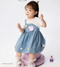 巴拉巴拉【小豬佩奇聯(lián)名商場(chǎng)同款】女童連衣裙寶寶裙子款夏裝 白藍色調00418 100 曬單實(shí)拍圖