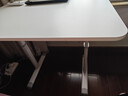 裕鄰可移動(dòng)書(shū)桌電腦桌辦公桌學(xué)生家用臥室桌子升降工作臺床邊桌YLZ22 80*60cm白色-(手搖升降+萬(wàn)向輪) 曬單實(shí)拍圖
