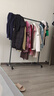 京東京造臥室陽(yáng)臺掛衣架可移動(dòng)落地晾衣架室內掛衣服1.3米火山灰 曬單實(shí)拍圖