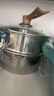 三四鋼雪平鍋內層316L不銹鋼奶鍋輔食小湯鍋泡面煮鍋20cm食品級一體成型 曬單實(shí)拍圖