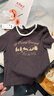 森馬（Semir）史努比系列短袖T恤女短款緊身撞色復古風(fēng)夏季小個(gè)子印花上衣 紅白色調00361 M 曬單實(shí)拍圖