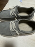 百麗男鞋舒適休閑鞋26夏新厚底增高4cm透氣輕盈布鞋8WK04 灰色 42 曬單實(shí)拍圖