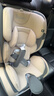 貝倍適（BAYBETSS）兒童安全座椅汽車(chē)用0-4-12歲寶寶360度旋轉嬰兒車(chē)載坐椅ISOFIX 米灰色【遮陽(yáng)棚+上拉帶+側保護】 曬單實(shí)拍圖