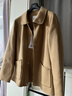 菲妮迪（FINITY）羊絨大衣2025冬季新款簡(jiǎn)約翻領(lǐng)顯瘦雙面呢復古外套女 淺駝色 M 曬單實(shí)拍圖