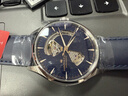漢米爾頓（Hamilton）漢密爾頓男表瑞士鏤空機械表 爵士開(kāi)心42星空藍盤(pán)皮帶男士禮物 曬單實(shí)拍圖