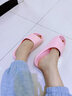 樸西EVA女士涼拖鞋增高加厚居家軟底洗澡防滑情侶可外穿百搭室內拖鞋 櫻花粉 穿上仙氣飄飄 37-38 曬單實(shí)拍圖