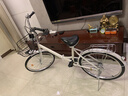 飛鴿城市自行車(chē)24英寸非變速男女式成人學(xué)生青少年城市休閑單車(chē) 白色 曬單實(shí)拍圖