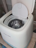 榮事達（Royalstar）全自動(dòng)洗烘一體迷你內衣褲懶人小型波輪洗衣機母嬰洗襪子機高溫煮洗殺菌以舊換新國家政府補貼15% 【蛋可白新升級藍光款】不銹鋼內桶波輪+脫水更出色 曬單實(shí)拍圖