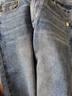 太平鳥(niǎo)高腰哈倫牛仔褲秋季寬松顯瘦錐形老爹牛仔褲子女 牛仔藍 S 曬單實(shí)拍圖