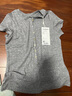 三彩【瘦瘦T】2026春季新款萊賽爾短袖T恤套頭上衣修身短款顯瘦M 大象灰 M 160/84A 曬單實(shí)拍圖