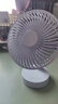 小米白桌面小風(fēng)扇靜音空氣循環(huán)USB可充電臺式家用辦公室學(xué)生宿舍床頭大風(fēng)力便攜制冷電風(fēng)扇大扇面 白色-四檔風(fēng)力調節+插電款 曬單實(shí)拍圖