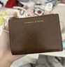 CHARLES&KEITH質(zhì)感純色包包女包多卡位短款錢(qián)包女士生日禮物CK6-10680907 Chocolate巧克力色 XXS 曬單實(shí)拍圖