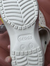 卡駱馳（crocs）女鞋厚底云朵洞洞鞋戶(hù)外休閑時(shí)尚一腳蹬沙灘鞋 206750-2Y2 38-39 曬單實(shí)拍圖