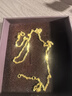 周大生【生日禮物】18K金項鏈O字鎖骨鏈素鏈送女生 約1.9g 曬單實(shí)拍圖