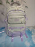 青春最好時(shí)初中生書(shū)包女高顏值減負學(xué)生雙肩包4-6年級大容量輕便減壓ins書(shū)包 藕紫色 曬單實(shí)拍圖