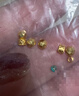 沃爾金足金999黃金錢(qián)幣藏線(xiàn)珠隔片通孔DIY隔珠轉運珠手鏈小金珠子小配件 0.2g-3mm藏線(xiàn)珠-約2顆 曬單實(shí)拍圖